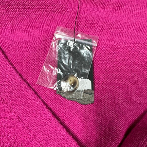 TOCCIN NY NWT Felicity Long Sleeve Ribbed Knit Sweater Dress Fuchsia Size Small - Picture 4 of 9